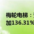 梅轮电梯：预计2024年半年度净利润同比增加136.31%至195.38%