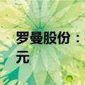 罗曼股份：实控人拟增持1000万元-1200万元
