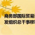 商务部国际贸易谈判代表兼副部长王受文在京会见联合国工发组织总干事穆勒