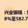 兴业银锡：预计上半年净利润同比增长533.68%至582.72%
