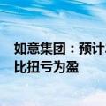 如意集团：预计2024年前半年盈利4900万元-5900万元 同比扭亏为盈