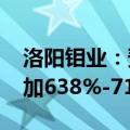 洛阳钼业：预计2024年上半年净利润同比增加638%-716%
