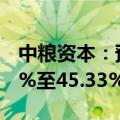 中粮资本：预计上半年净利润同比增长39.23%至45.33%