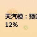 天汽模：预计上半年净利润同比增长42%至112%