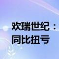 欢瑞世纪：2024年上半年净利润1500万元 同比扭亏