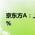 京东方A：上半年净利同比预增185%—213%