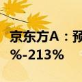 京东方A：预计2024年上半年净利润增长185%-213%