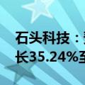 石头科技：预计2024年上半年净利润同比增长35.24%至62.29%