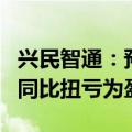 兴民智通：预计上半年净利润535万至800万 同比扭亏为盈