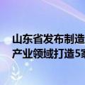 山东省发布制造业中试创新发展实施方案 到2027年在重点产业领域打造5家左右省级中试平台