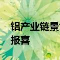 铝产业链景气度持续 上市铝企上半年业绩频报喜