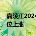 嘉陵江2024年第1号洪水形成 重庆磁器口水位上涨