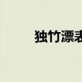 独竹漂表演者一根竹上跳舞秀轻功