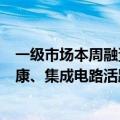 一级市场本周融资总额约12.7亿元环比减少55.89% 医疗健康、集成电路活跃度居前