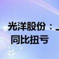 光洋股份：上半年预盈3000万元—4500万元 同比扭亏