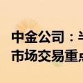 中金公司：半年报反映的景气线索仍将是近期市场交易重点