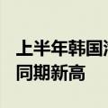 上半年韩国汽车出口单价超2.5万美元 创历史同期新高