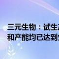 三元生物：试生产中的年产10000吨阿洛酮糖项目产品品质和产能均已达到业内领先水平