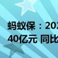 蚂蚁保：2024年上半年合作保险公司共理赔140亿元 同比增长30%