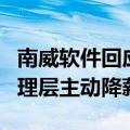 南威软件回应降薪传闻：维护投资者利益，管理层主动降薪