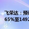 飞荣达：预计上半年净利润同比增长约1243.65%至1492.48%
