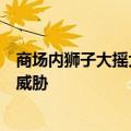 商场内狮子大摇大摆溜达，商家：有饲养员看护，不会造成威胁
