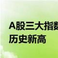 A股三大指数收盘涨跌不一，四大行股价齐创历史新高