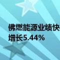 佛燃能源业绩快报：2024年半年度净利润为2.89亿元 同比增长5.44%