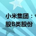 小米集团：今日以4940.79万港元购回300万股B类股份