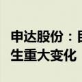 申达股份：目前经营情况正常，经营环境未发生重大变化