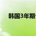韩国3年期公司债券收益率下降3个基点