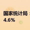 国家统计局：二季度房地产业增加值同比下降4.6%