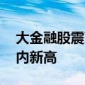 大金融股震荡走高 中国太保、浦发银行创年内新高