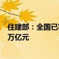 住建部：全国已实施城市更新项目超6.6万个，完成投资2.6万亿元
