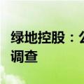 绿地控股：公司董事胡欣接受纪律审查和监察调查