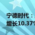 宁德时代：上半年净利润228.65亿元，同比增长10.37%