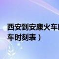 西安到安康火车时刻表查询结果电话是多少（西安到安康火车时刻表）