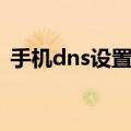 手机dns设置异常怎么修复（手机dns设置）