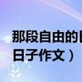 那段自由的日子作文800字初中（那段自由的日子作文）