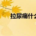 拉尿痛什么原因（拉尿痛是怎么回事）