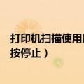 打印机扫描使用原稿台什么意思（原稿卡纸清除扫描器然后按停止）