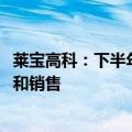 莱宝高科：下半年有望逐步实现部分MED产品的小批量生产和销售