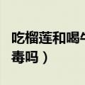 吃榴莲和喝牛奶会中毒吗（吃榴莲喝牛奶会中毒吗）