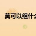 莫可以组什么词三年级（莫可以组什么词）