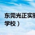 东莞光正实验学校录取分数线（东莞光正实验学校）