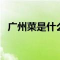 广州菜是什么口味（广州菜属于什么菜系）