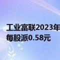 工业富联2023年年度权益分派实施：分红总额115.23亿元，每股派0.58元