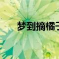 梦到摘橘子什么意思（橘子什么意思）