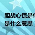 胆战心惊是什么意思并写出一句话（胆战心惊是什么意思）