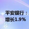 平安银行：上半年净利润258.79亿元，同比增长1.9%